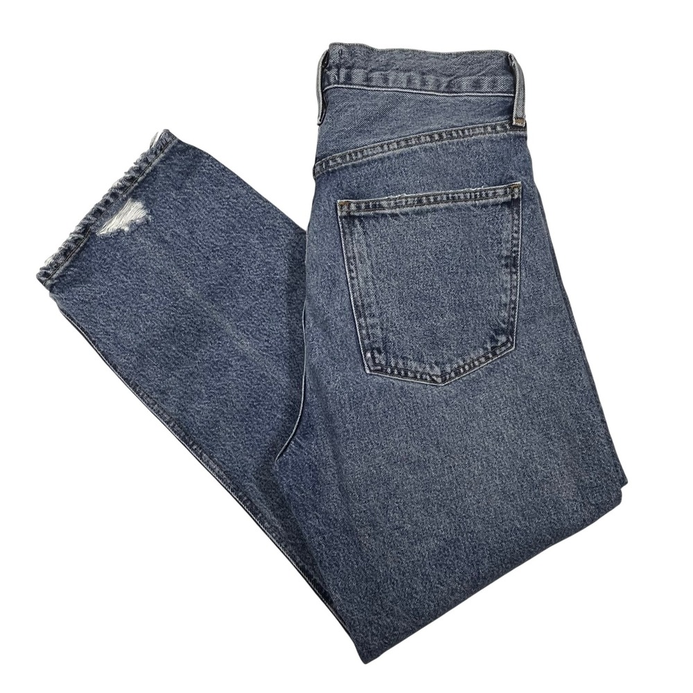 Agolde 90's Crop High Rise Straight Leg Jeans Blue 26 (Fits 28x26)